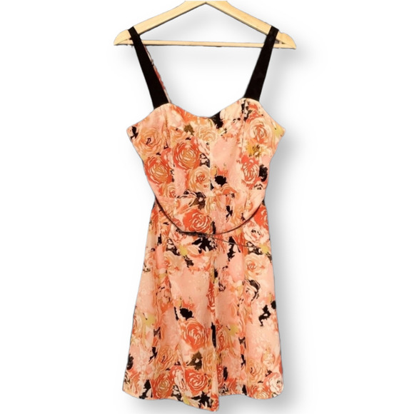 Candie's Floral Cocktail Dress Pink Size 7 - Picture 1 of 9